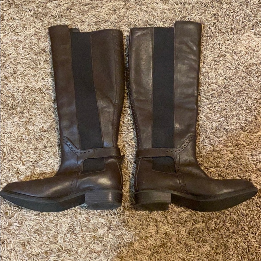 Aldo Brown Leather Riding boots - Picture 2 of 6